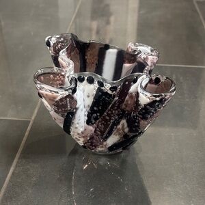 Artisan one of a kind textured vase Glass Vase